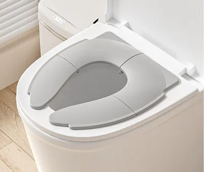 Produktbild von Reise Toilettensitz für Kinder, Klappbarer Sitz mit rutschfestem Design & Tasche, Praktisch für unterwegs
