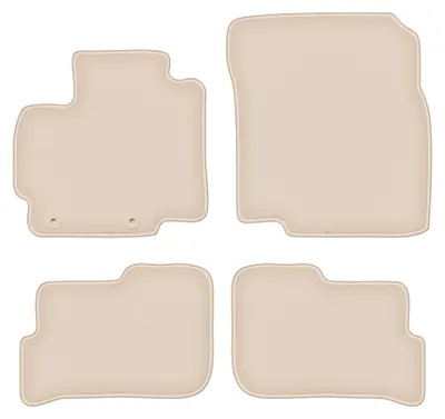 Produktbild von Velours-Fußmatten für Mitsubishi Space Star II 2013- (Schrägheck) – 4-tlg, Beige, passgenau – Wielganizator FORTUNA