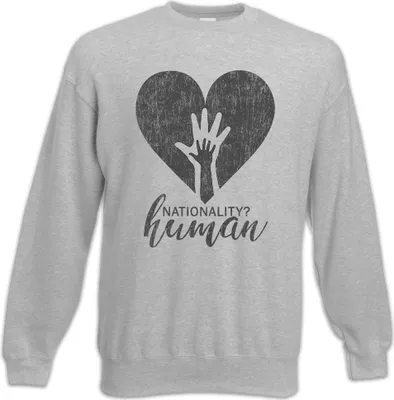 Produktbild von Urban Backwoods Nationality Human, Sweatshirt, Farbe: Hellgrau, Größe: 5XL