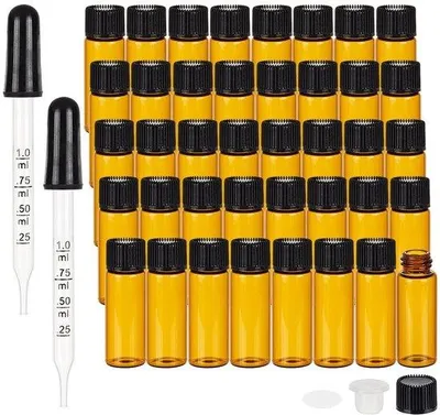 Zdjęcie produktu dla 40 sztuk, butelki szklane o pojemności 5 ml - małe butelki