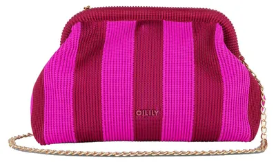 Productafbeelding van Oilily clutch schoudertas Knitties Savine Frame Shoulder Bag Beet Red veelkleurig
