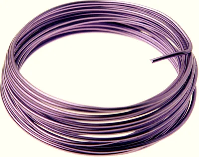 Produktbild von DRAHT 2mm/5 Meter. Aluminium Basteldraht VIOLETT