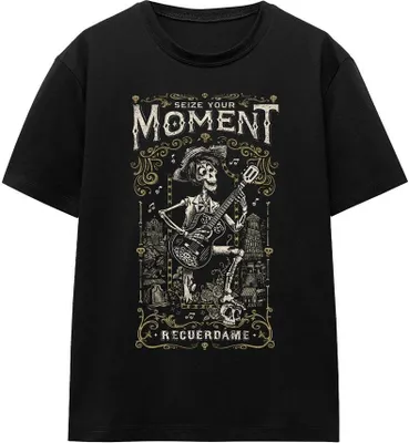 Image de Coco - "Seize Your Moment Recuerdame" T-shirt homme/femme unie TV17142 (XXL) (Noir)