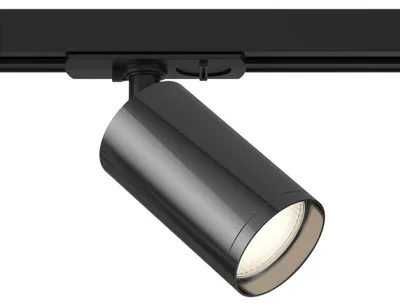 Produktbild von Maytoni Focus Stromschienenleuchte GU10 1-Phase schwenkbar Schwarz Graphit