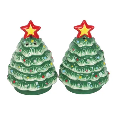Produktbild von Salz- und Pfefferstreuer, Weihnachtsbäume