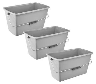 Productafbeelding van keeeper Bent emmer voor schoonmaak, met ergonomische handgreep, handgreepuitsparing en uitgietopening, 13 liter