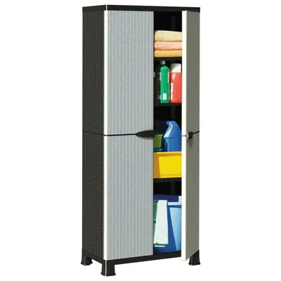 Obrázek produktu pro Plastová skříňka ratanový design 68 x 39 x 171.5 cm