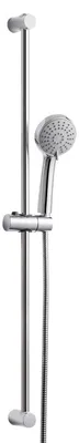 Immagine prodotto di Set doccia con soffione da 10 cm e 3 getti, barra doccia da 90 cm, cromato, forma rotonda