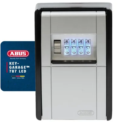 Obrázok produktu pre ABUS KeyGarage 787, Oceľ, Čierna, Strieborná, kód, 84 x 44 x 180 mm