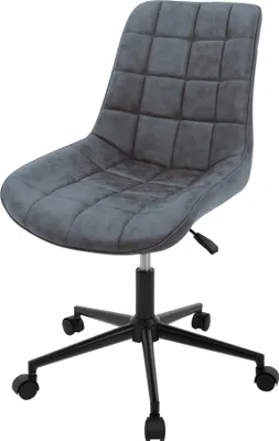 Produktbild von ML-Design Bürostuhl mit Rückenlehne, Anthrazit, aus Kunstleder mit Metallgestell