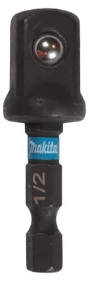 Produktbild von Makita B-66874 Adapter – 1/4 6KT to 1/2 4KT – Alloy Steel – Black