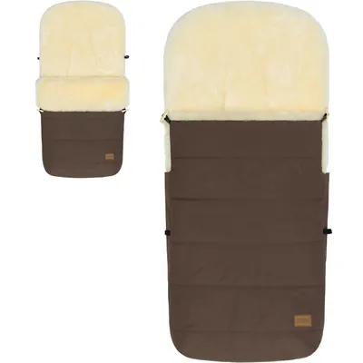 Produktbild von Fillikid Winterfußsack Lammfellfußsack für Kinderwagen Buggy Jogger Kinder Fußsack (Braun)