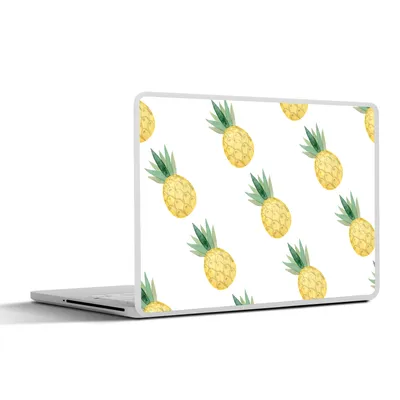 Produktbild von MuchoWow® Laptop Aufkleber Sticker Cover Ananas - Obst - Muster 31x22.5 cm - Laptop-Deko