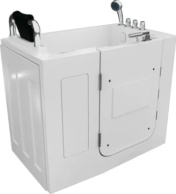 Produktbild von Sitzbadewanne Senioren Wanne Sitzwanne mit Tür S08-TH-C-L 110x68cm