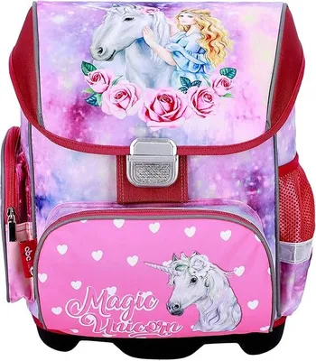 Produktbild von EINHORN SCHULRANZEN SET MÄDCHEN 1 KLASSE | SET 3 TEILIG FÜR GRUNDSCHULE | SUPER LEICHT | ERGONOMISCH und ANATOMISCH | FEDERMÄPPCHEN SPORTBEUTEL