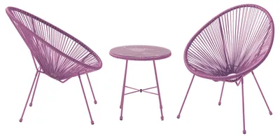 Produktbild von home24 Sitzgruppe - 3-teilig - Stahl / Polyrattan