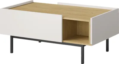 Produktbild von Rechteckiger Couchtisch Noel 100 x 60 Kaschmir/Cremona-Eiche