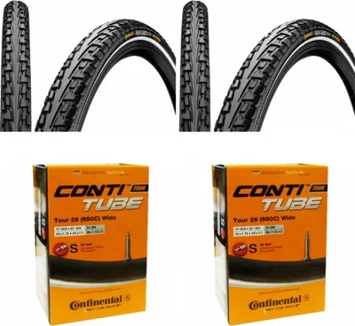 Produktbild von 2x Reifen Continental Conti Ride Tour 26x1.75 + 2 x Schlauch SV 42mm