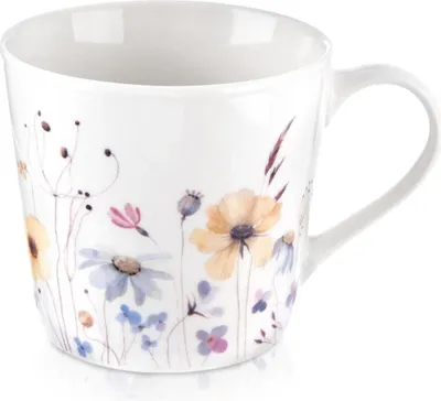 Image de Orion | Mug en porcelaine - 430 Ml - Motif floral - Résistant au lave-vaisselle - Mug a café