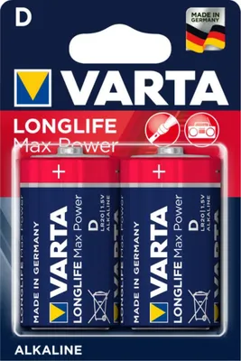 Immagine prodotto di Batterie VARTA Longlife MaxPower Alka D Mono: Potenza e Affidabilità Assicurate