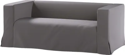 Produktbild von Dekoria Bezug für Klippan 2-Sitzer Sofa, lang mit Kellerfalte, braun, Klippan 2-er