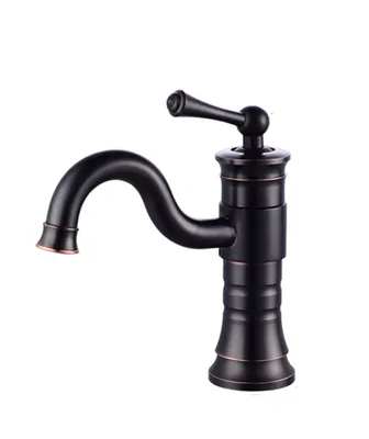 Immagine prodotto di KRAN rubinetto lavabo nero retrò HEMES loft vintage