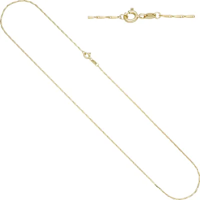 Produktbild von JOBO Haferkornkette 585 Gold Gelbgold 1,2 mm 45 cm Kette Halskette Goldkette