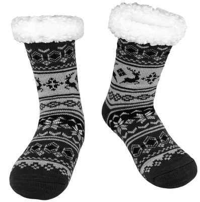 Produktbild von Herren Kuschelsocken Warm Dick Grau 1 Paar Größe 39-45