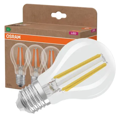 Obrázok produktu pre balenie 3 žiaroviek OSRAM E27 3,8 W teplá biela 2700K 4099854338601