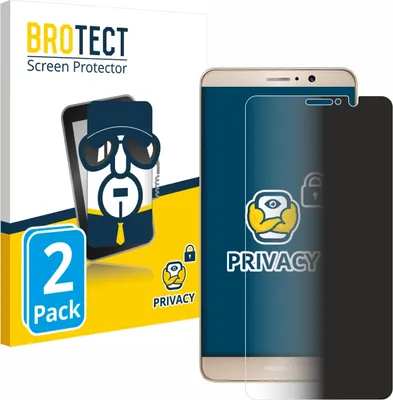 Produktbild von 2x BROTECT Sichtschutzfolie für Huawei Mate 9 Anti-Spy Privacy Sichtschutz Blickschutz Folie Blaulicht-Schutz