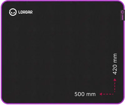 Productafbeelding van Lorgar Main 315, Zwart, Paars, Afbeelding, Elasthan, Antislip voetjes, Muismat