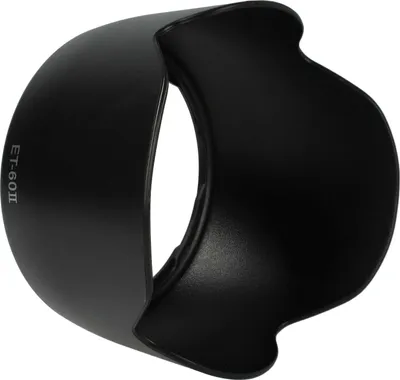 Produktbild von vhbw Gegenlichtblende kompatibel mit Canon EF-S 55-250mm f/4-5.6 IS 58mm Objektiv, tulpenförmig, Bajonettverschluss, 8,6 cm, schwarz