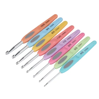 Produktbild von Häkelhaken, Garnhaken Häkeln, Aluminium Häkelhaken, Häkelhaken Set, Stricknadel Werkzeuge