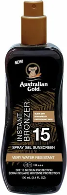 Zdjęcie produktu dla Australian Gold SPF15 Spray Gel Z Bronzer 100ml