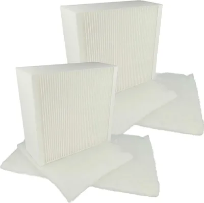 Produktbild von vhbw 6-teiliges Filter-Set kompatibel mit Vallox ValloPlus 350 SE, 350 MV, 350 SC Lüftungsgerät - Grobstaubfilter, Feinstaubfilter