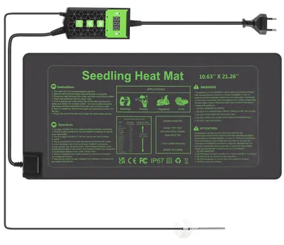 Produktbild von Eikuavons Heizmatte für Pflanzen 55×27 cm 27W mit Thermostat, 5–45 °C, Timer, IP67