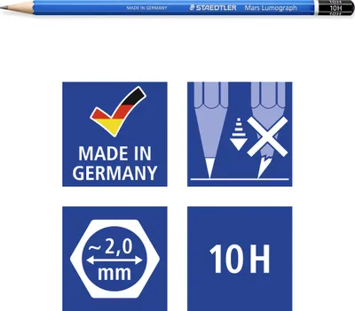 Obrázok produktu pre Staedtler Mars Lumograph 100, 1 kusov, PEFC