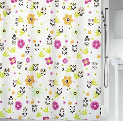 Zdjęcie produktu dla Spirella antypleśniowa zasłona prysznicowa zmywalna 180x200cm Panda
