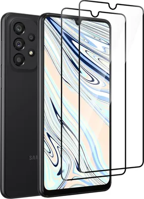 Immagine prodotto di 2 protezioni in vetro temperato 9H per Samsung Galaxy A30/A33 5G con bordi, modelli SM-A336E e SM-A305F
