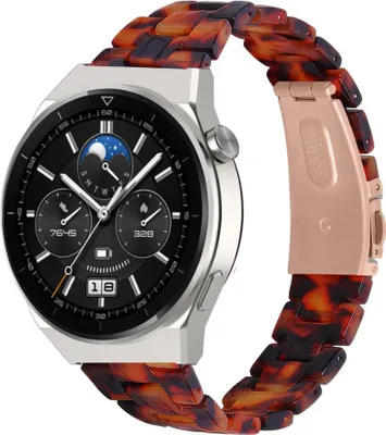 Produktbild von Strap-it Huawei Watch GT 3 Pro 46mm Resinarmband (Lava)