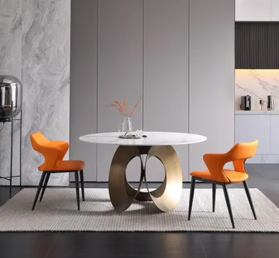 Produktbild von Esstisch Esszimmer Moderne Edelstahl Wohnzimmer Küche Tische Design Tisch Metall