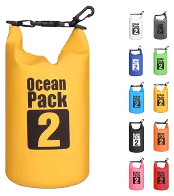 Produktbild von Trockensack Packsack Wasserdichte Tasche - Gelb - 2 Liter - Ripstop-Gewebe