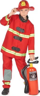 Immagine prodotto di Costume da pompiere per bambino rosso-giallo - 134/140 (10-12 anni)