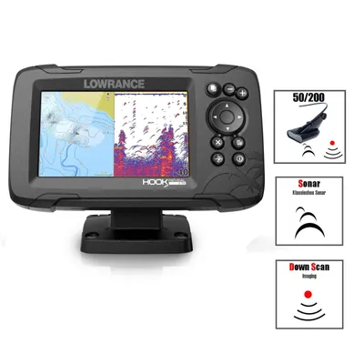 Produktbild von Lowrance Hook Reveal 5 50/200 HDI Festmontage Echolot mit Geber