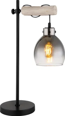 Produktbild von Globo Lighting Tischleuchte Metall schwarz matt, 1x E27