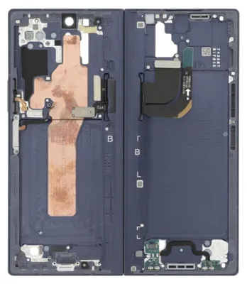 Image de Samsung, cadre central d'origine pour le Galaxy Z Fold 6 Service Pack, bleu nuit