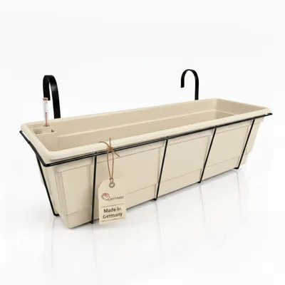 Produktbild von Blumenkasten selbstwässernd Blumenkasten 80 cm Seidengrau Pflanzkasten & Korb
