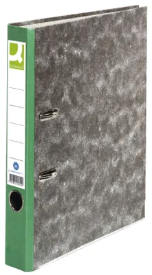 Produktbild von Q-Connect® KF18719 Wolkenmarmor-Ordner - A4, 50 mm, grün