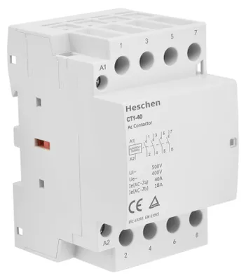 Haushalts-Wechselstrom-Schütz 40A 4-polig 4 Schließer AC 220V