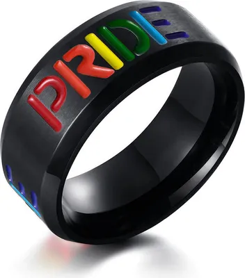 Produktbild von LGBT Ring Pride: Regenbogen Schmuck 62 (19.7 mm Ø)